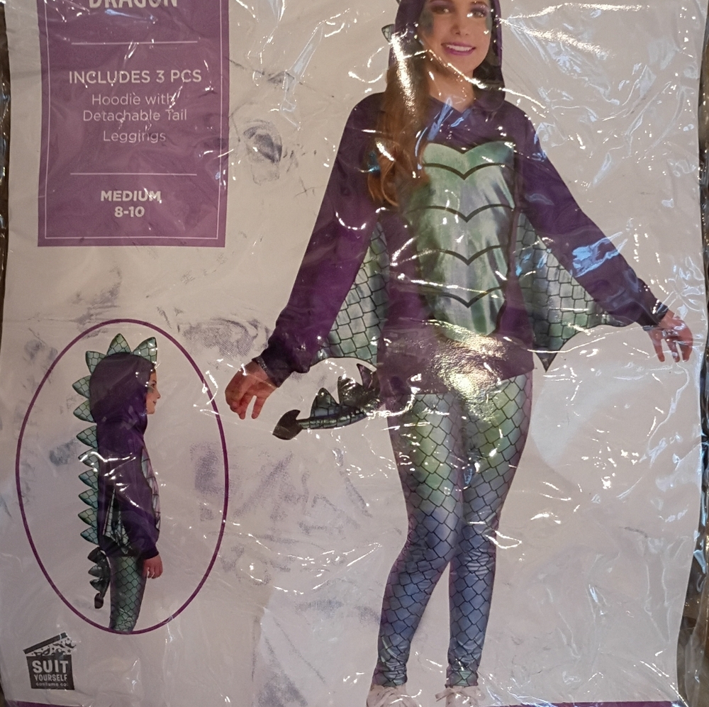 Mystical Dragon 3 Piece Kids Costume - New - Picture 5 of 6
